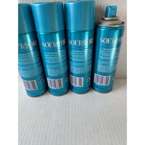 Gillette Soft & Dri Anti-Perspirant Aerosol Deodorant Baby Powder scent Lot of 4 - Picture 3 of 3